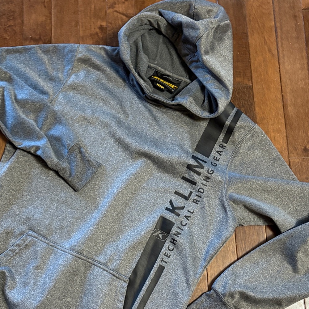 KLIM Throttle Out Gray Technical Riding Gear Hoodie Youth Size M